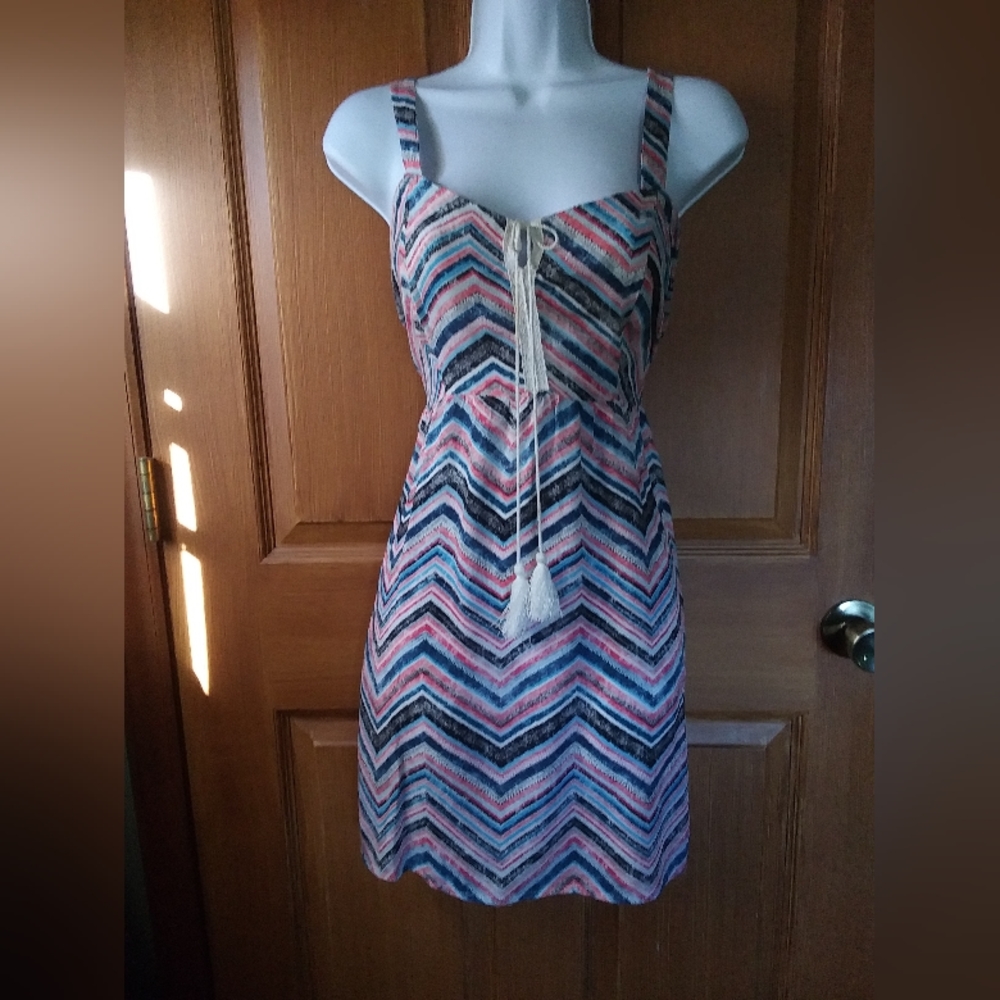 No Boundries Chevron Pattern Dress
